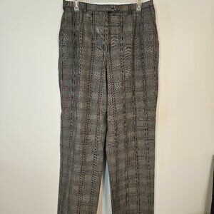 Vintage Sag Harbor plaid high rise tapered leg trousers pants